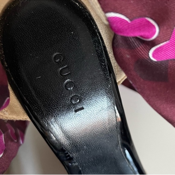 AUTHENTIC GUCCI wedge espadrilles sandal - Picture 13 of 16